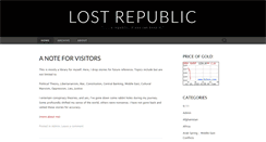 Desktop Screenshot of lostrepublic.us